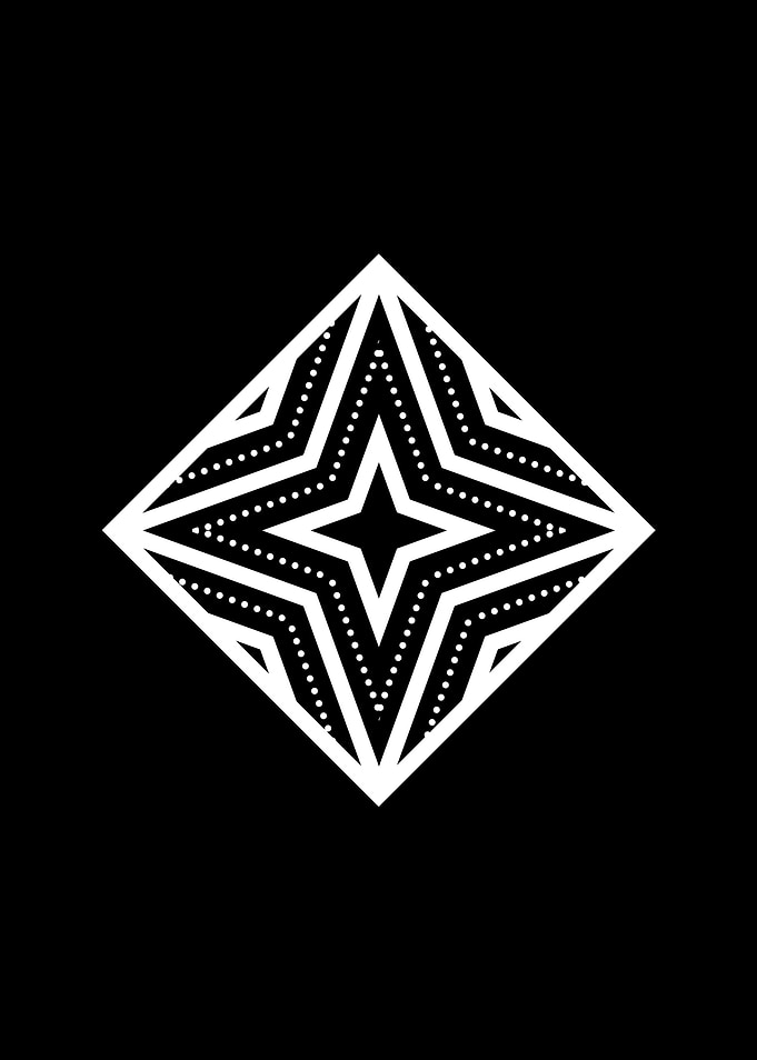 Black Sacred Geometry Rune