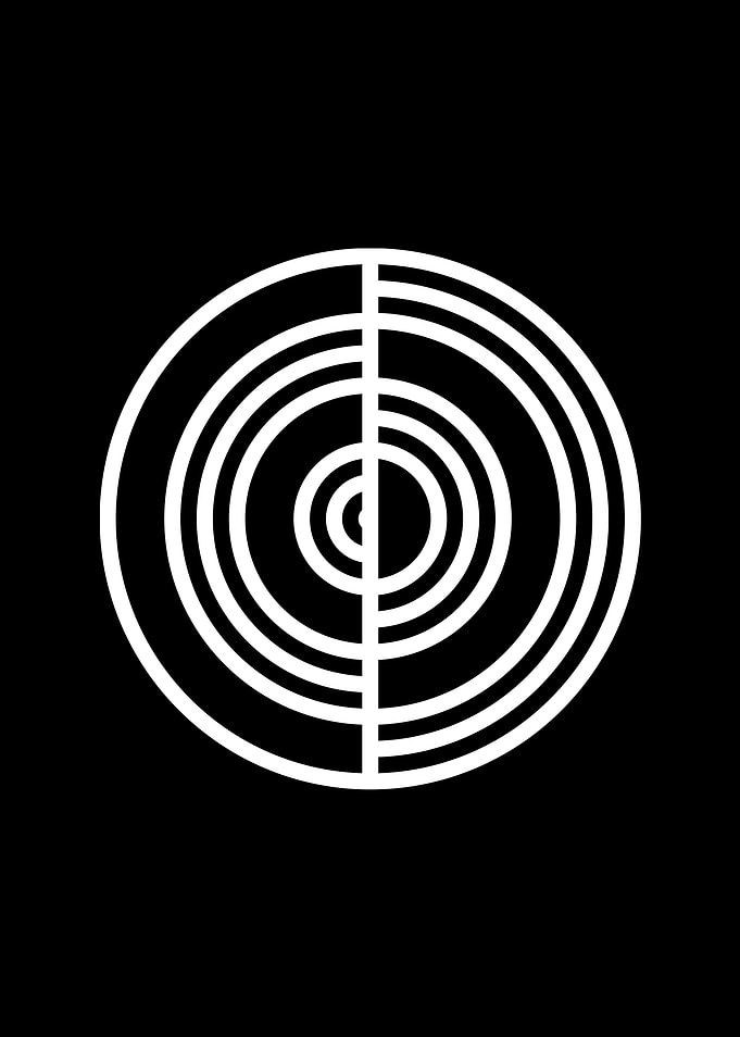 Black Glyph Mandala Rune
