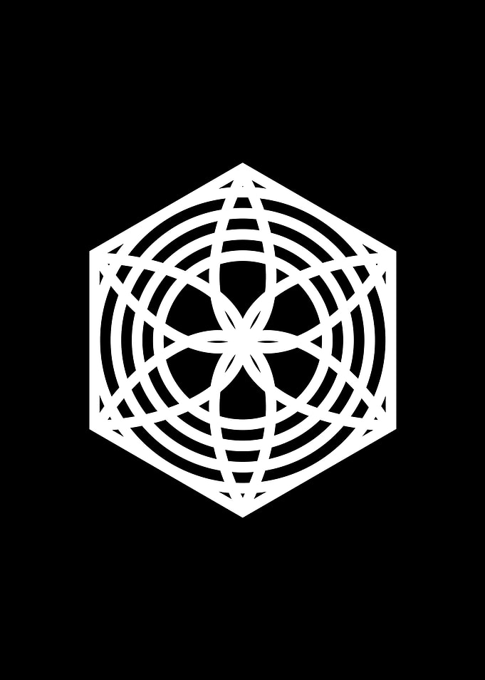 White Sacred Geometry Seal