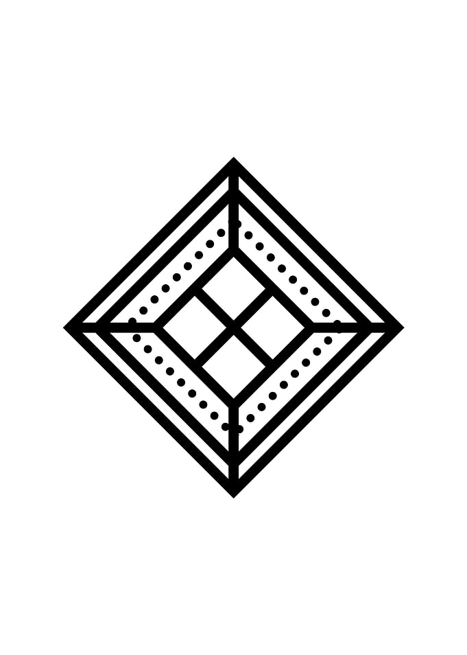 Black Sacred Geometry Rune