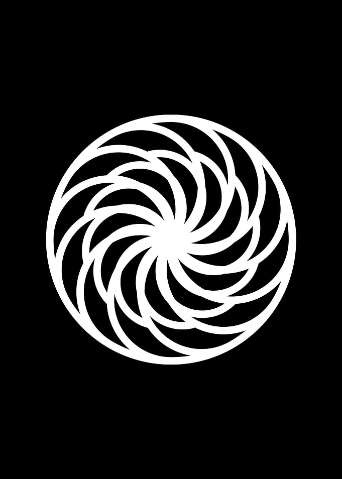 White Glyph Mandala Rune