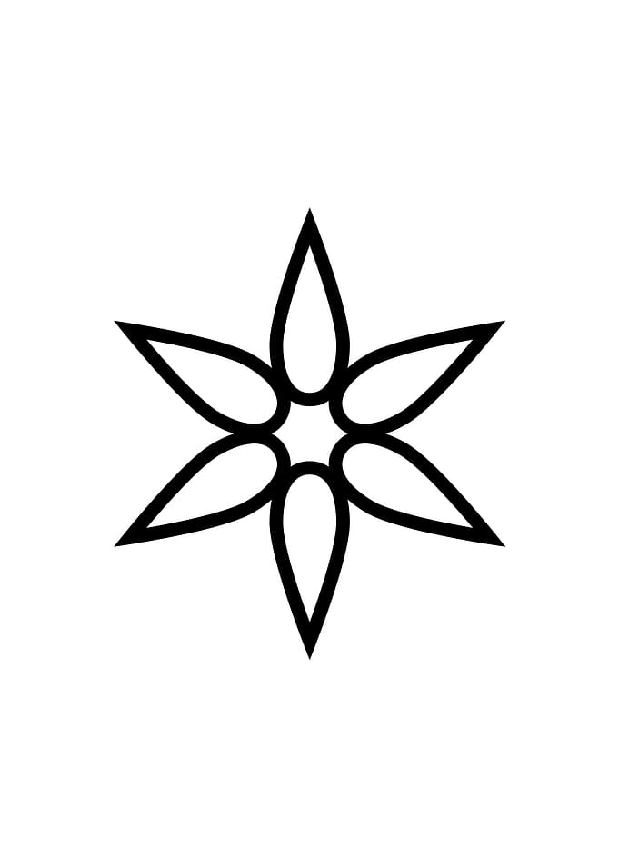 White Glyph Mandala Rune