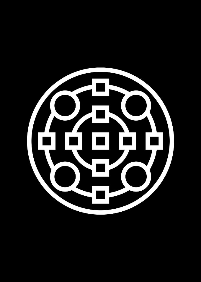 White Glyph Mandala Rune