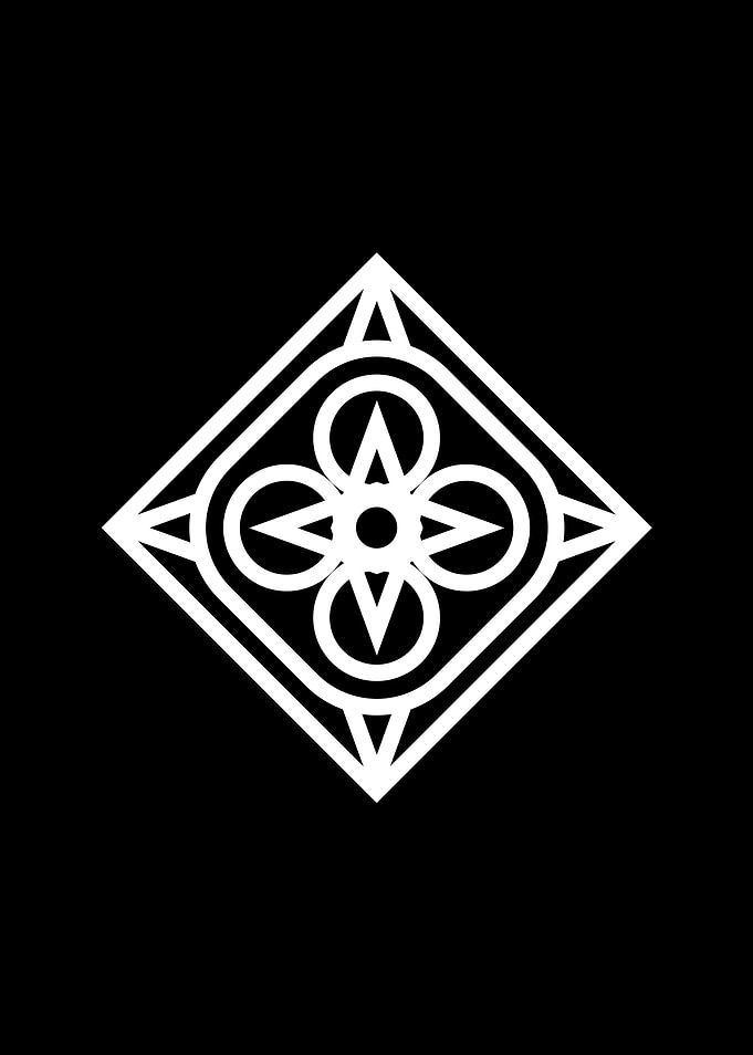 Black Geometric Glyph Rune