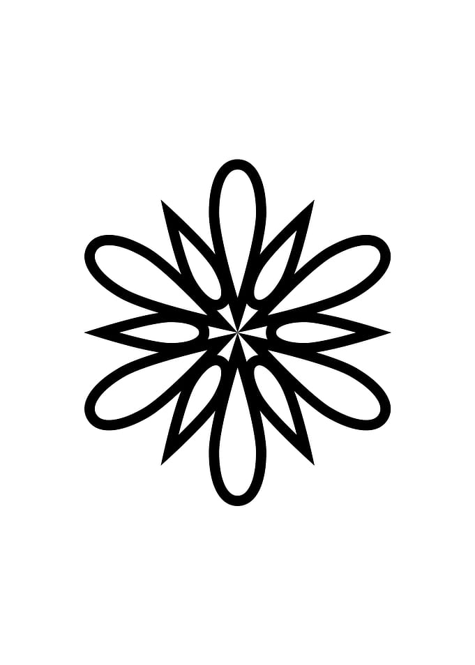 Black Geometric Glyph Rune
