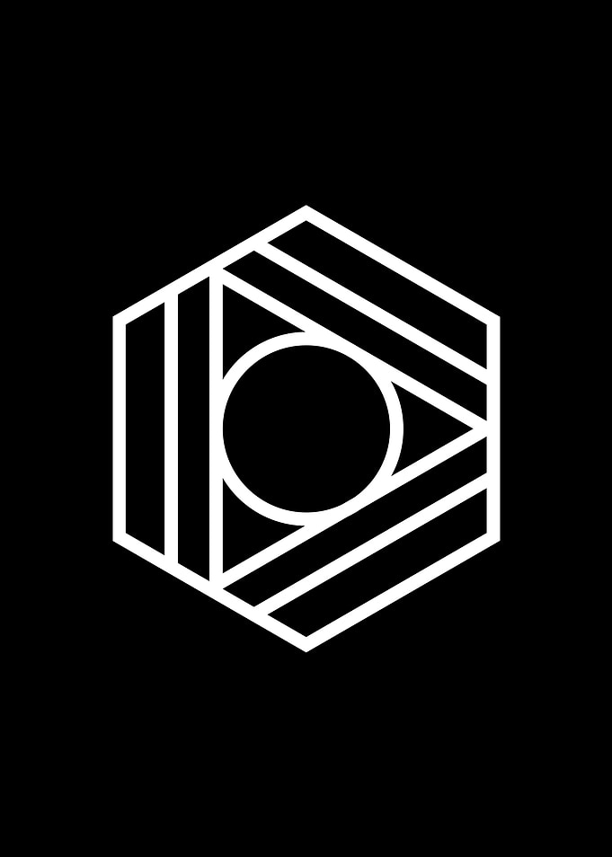 Black Geometric Glyph Rune