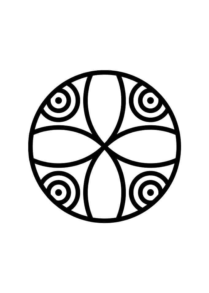 Black Sacred Geometry Rune