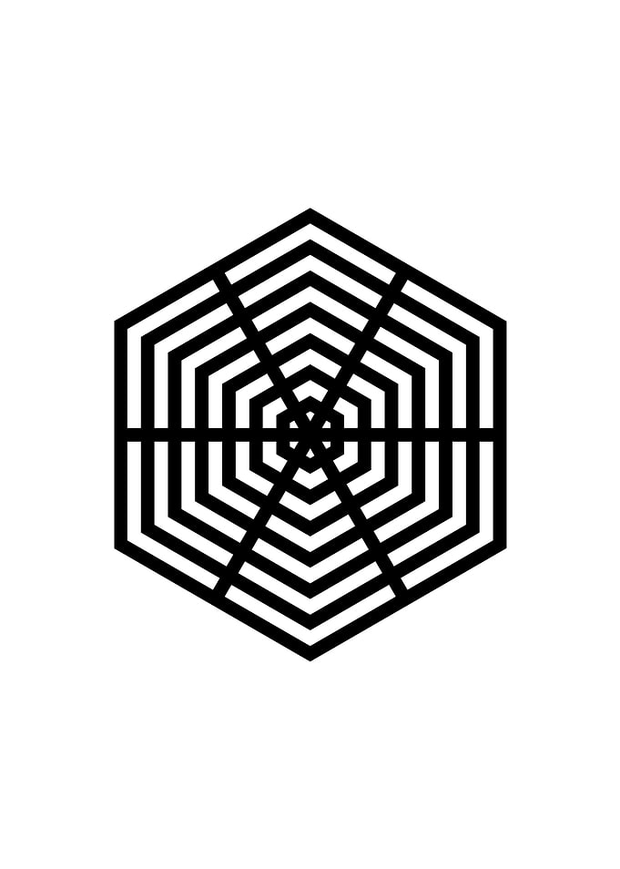 Black Sacred Geometry Rune