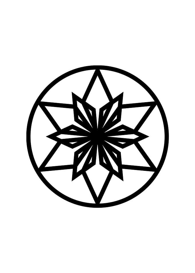 Black and White Glyph Rune