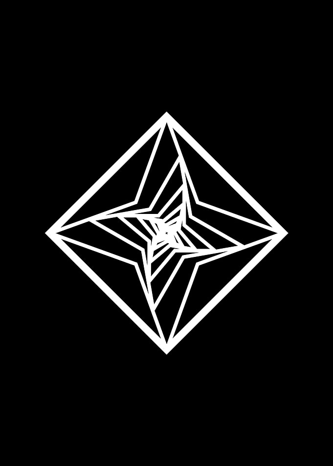 Black Sacred Geometry Rune