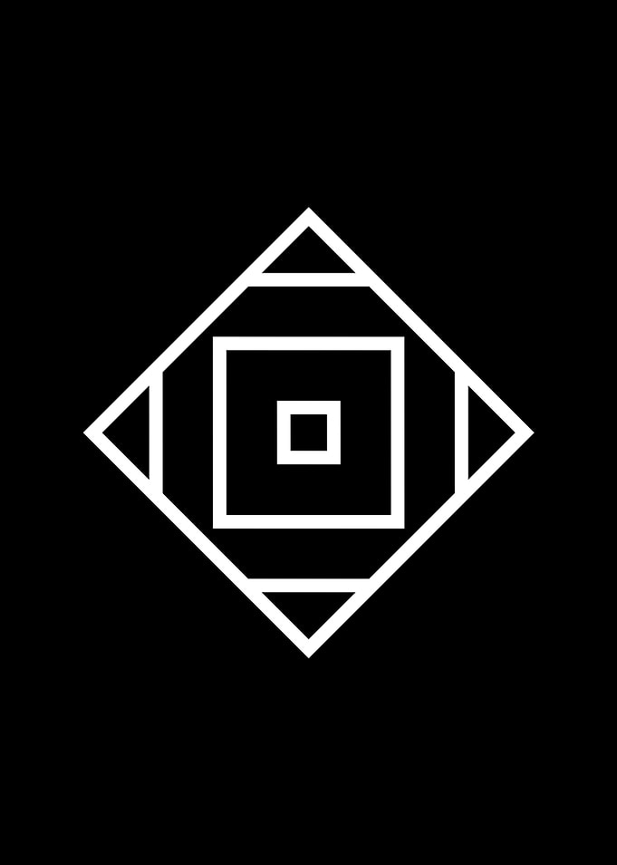 Black Geometric Glyph Rune