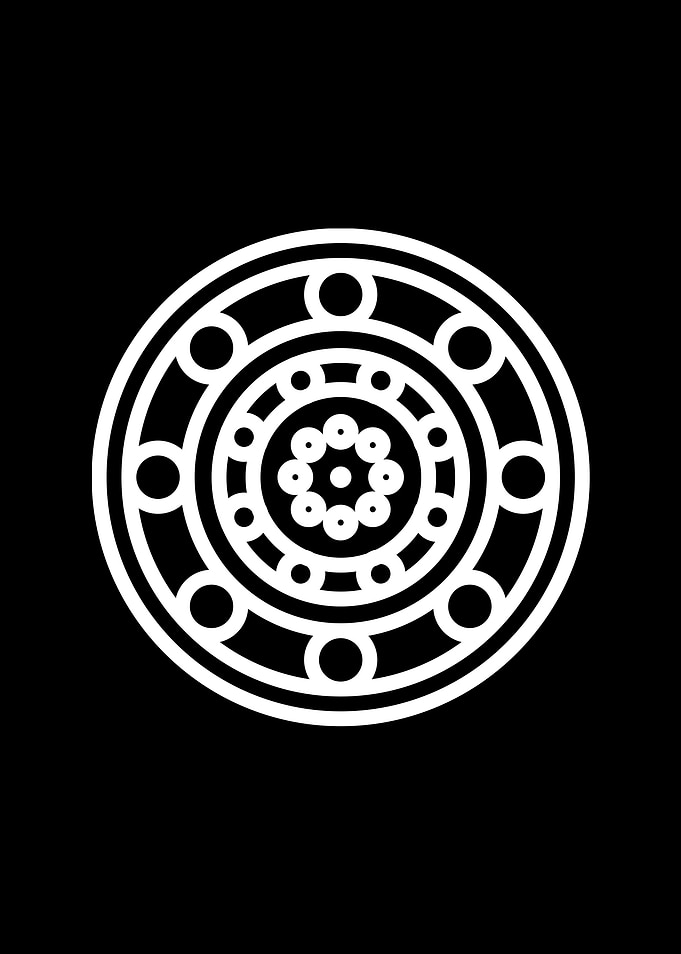Black Sacred Geometry Rune