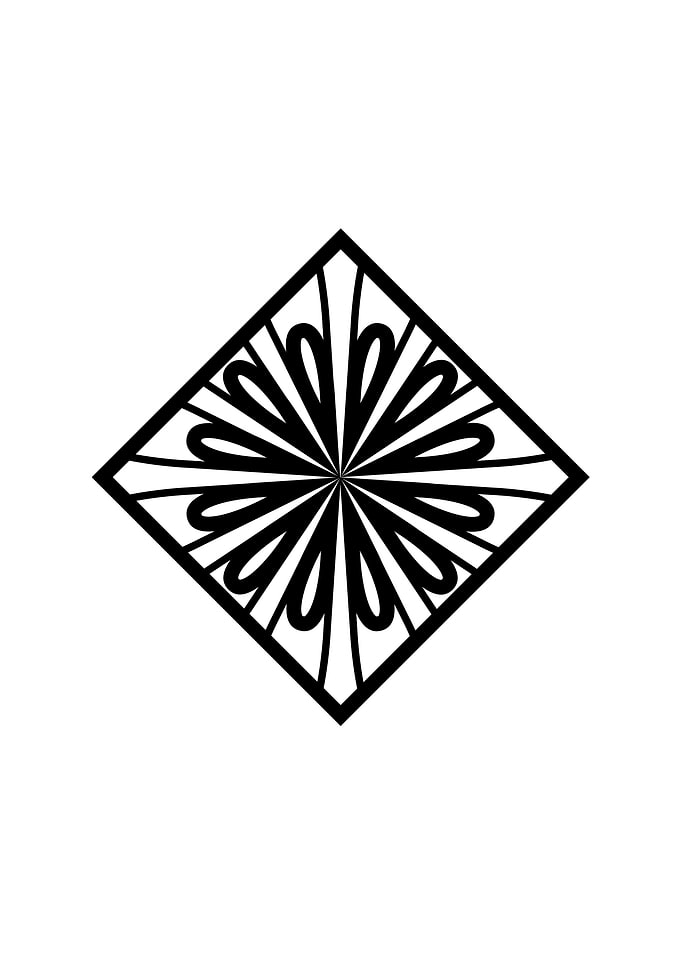 White Sacred Geometry Seal