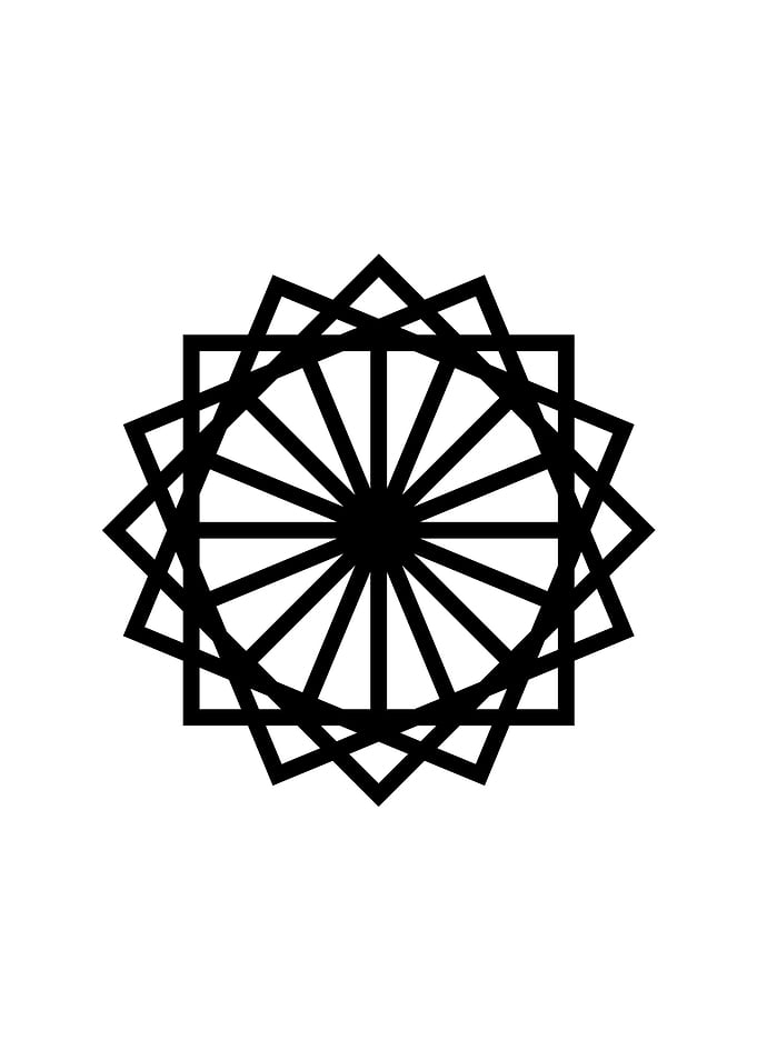 Black and White Geometric