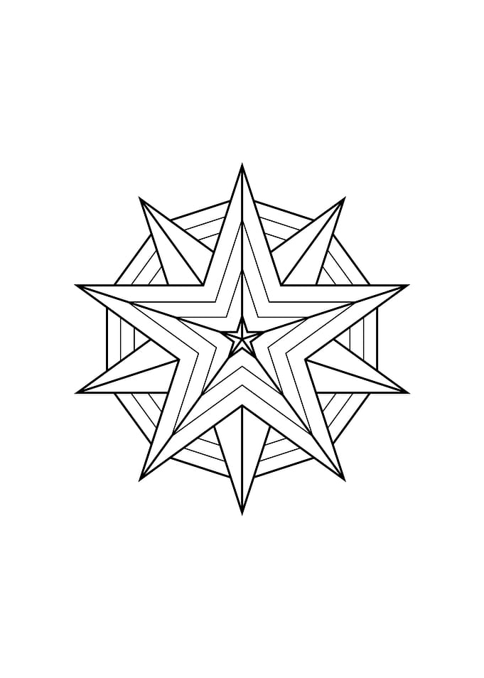 White Geometric Glyph Sign