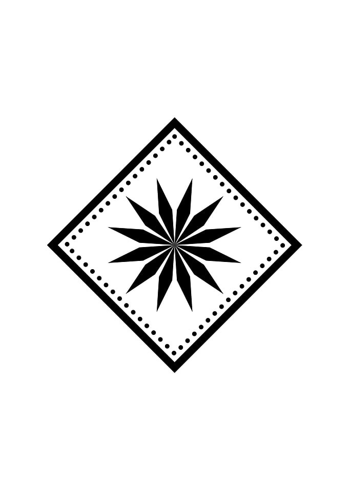 White Glyph Mandala Rune