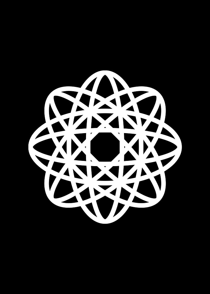 White Sacred Geometry Seal