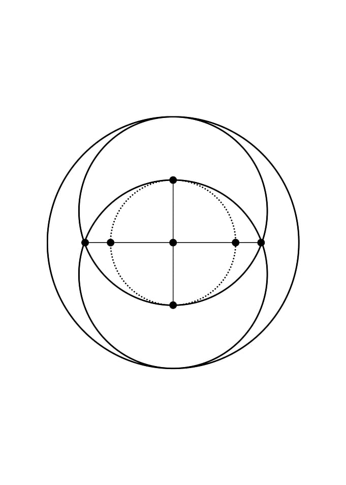 White Geometric Glyph Sign