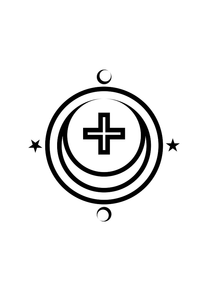Black Sacred Geometry Rune
