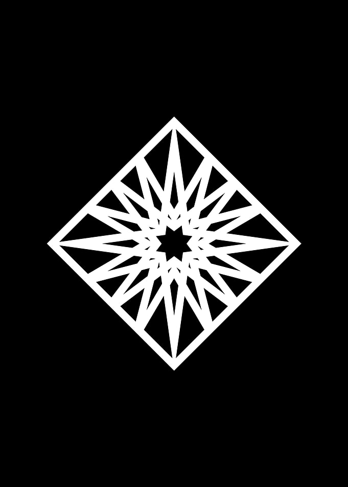 White Glyph Mandala Rune