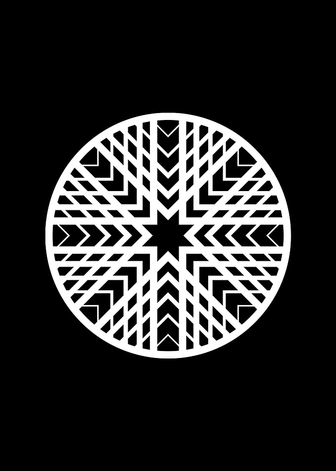 Black Glyph Mandala Rune
