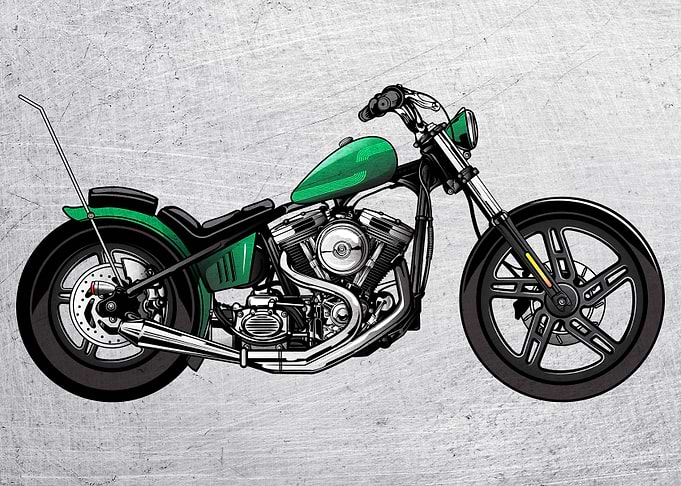 Motorbike Wall Poster 67