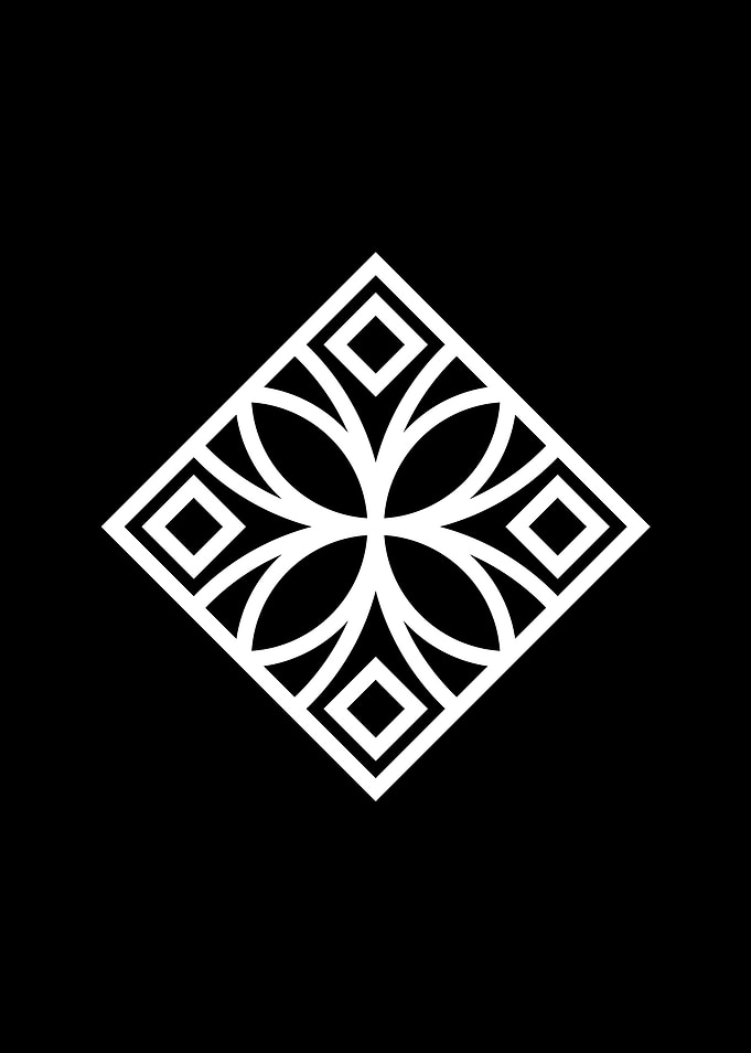 White Glyph Mandala Rune