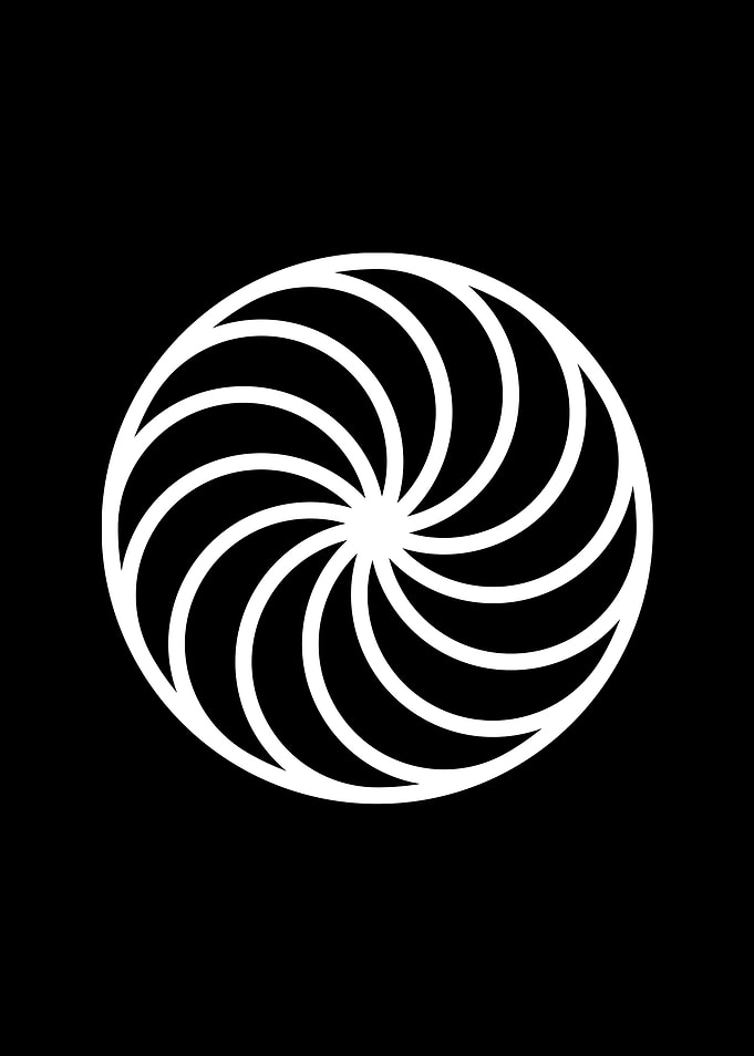 White Glyph Mandala Rune