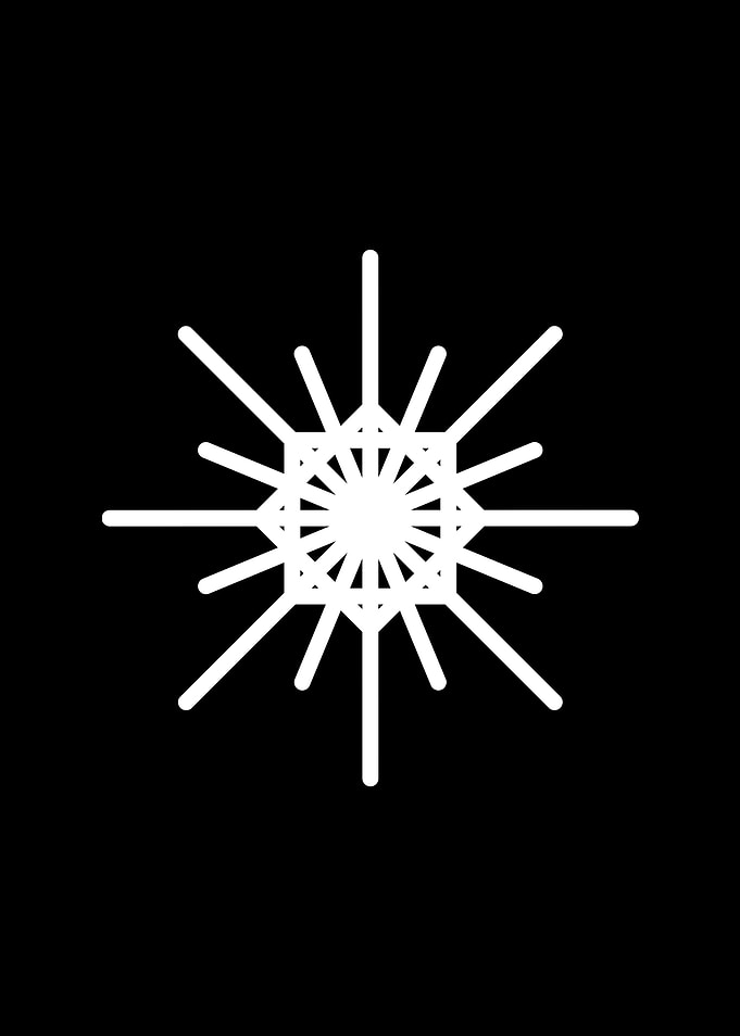 Black Geometric Glyph Rune