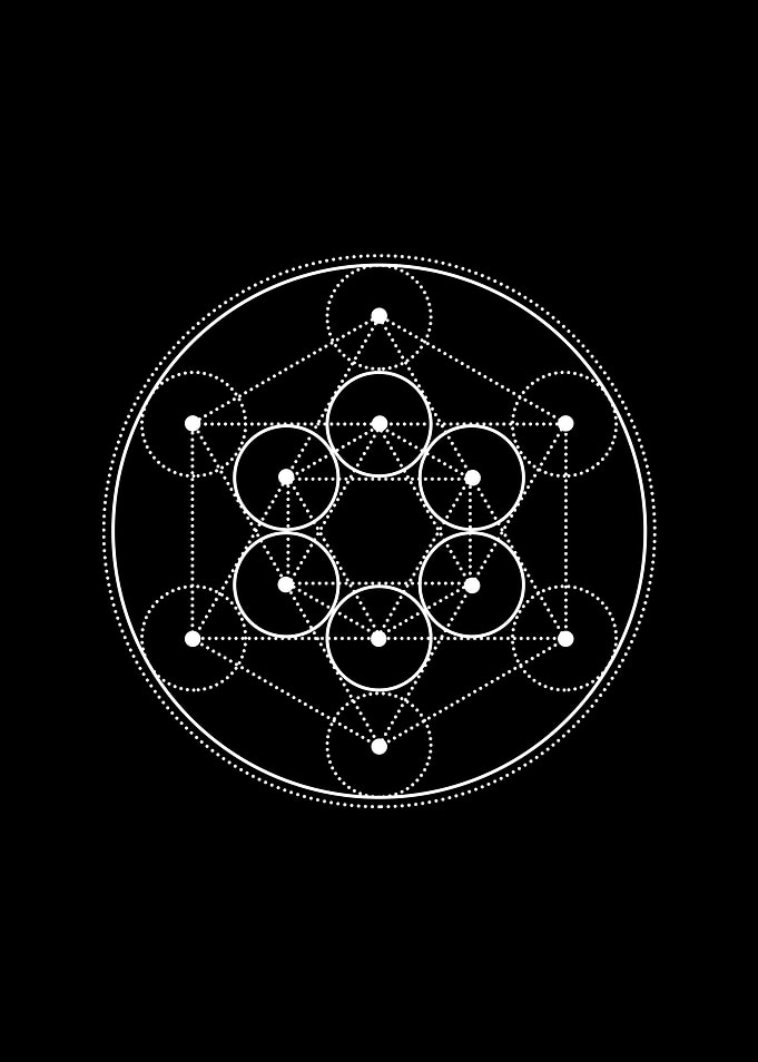 Black Glyph Mandala Rune