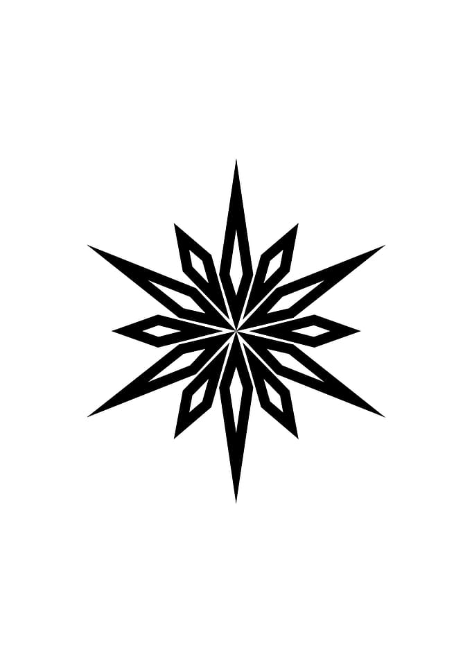 Black Glyph Mandala Rune