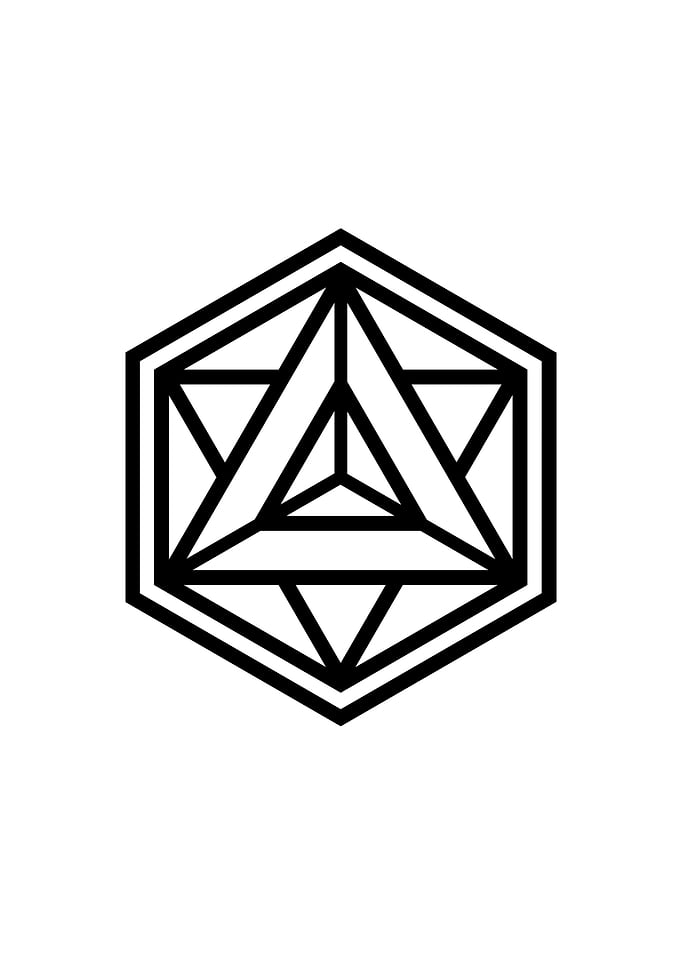 Black and White Glyph Rune