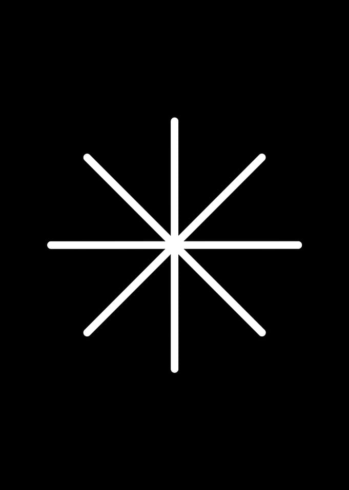 Black and White Glyph Rune