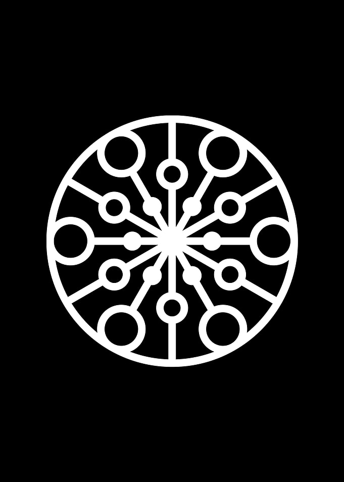 Black Geometric Glyph Rune
