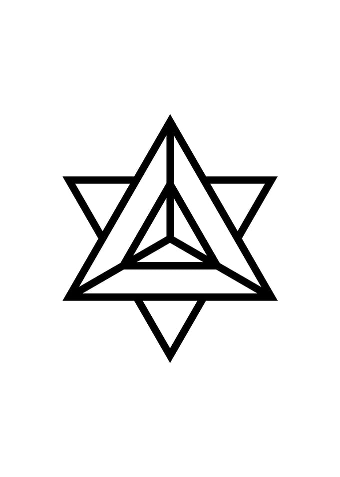 White Glyph Mandala Rune