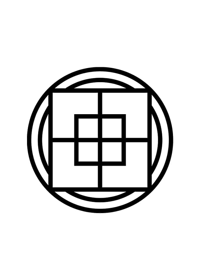 White Glyph Mandala Rune