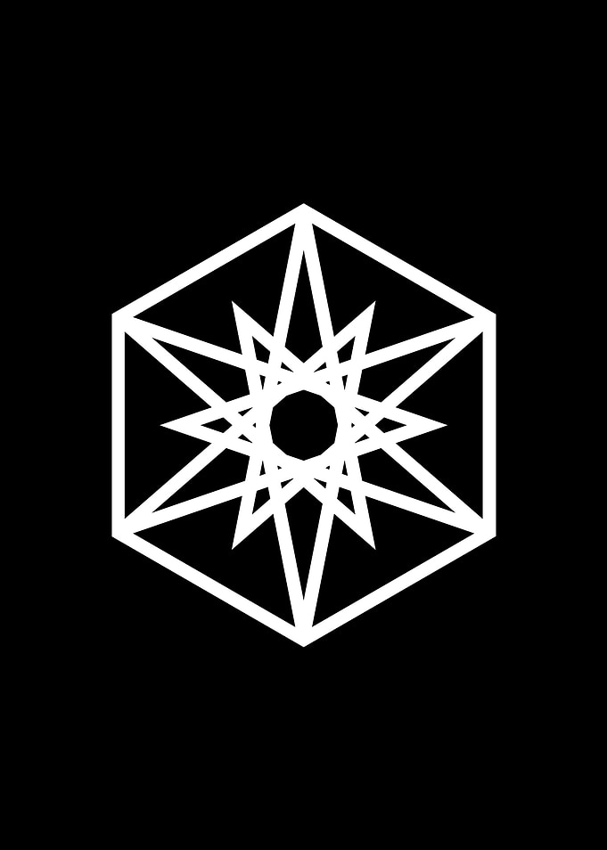 Black Sacred Geometry Rune