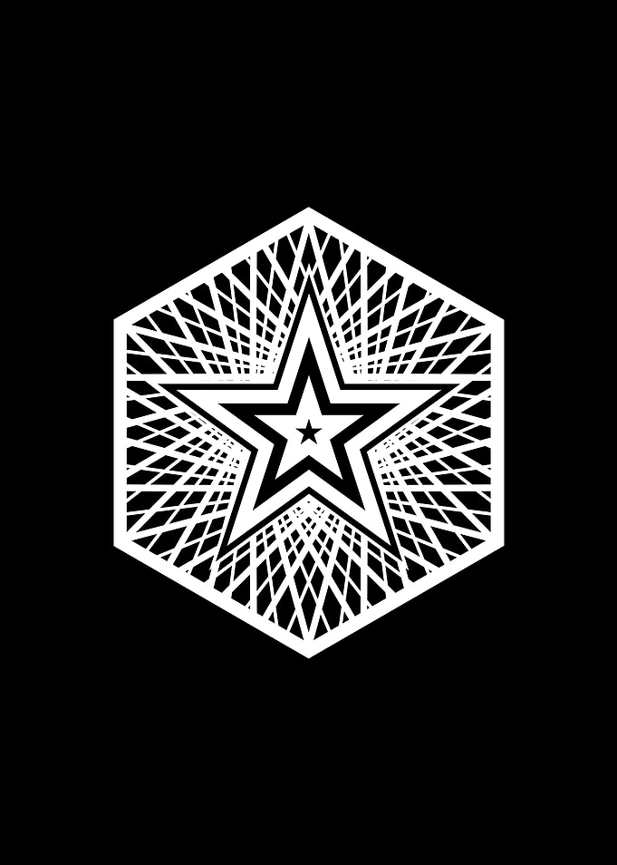 Black Sacred Geometry Rune