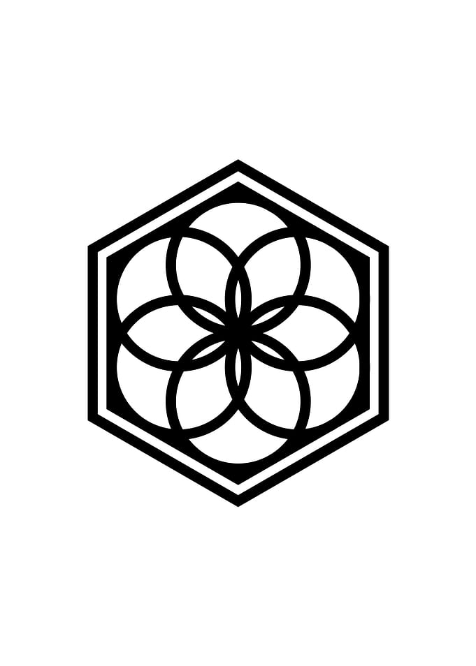 Black Sacred Geometry Rune