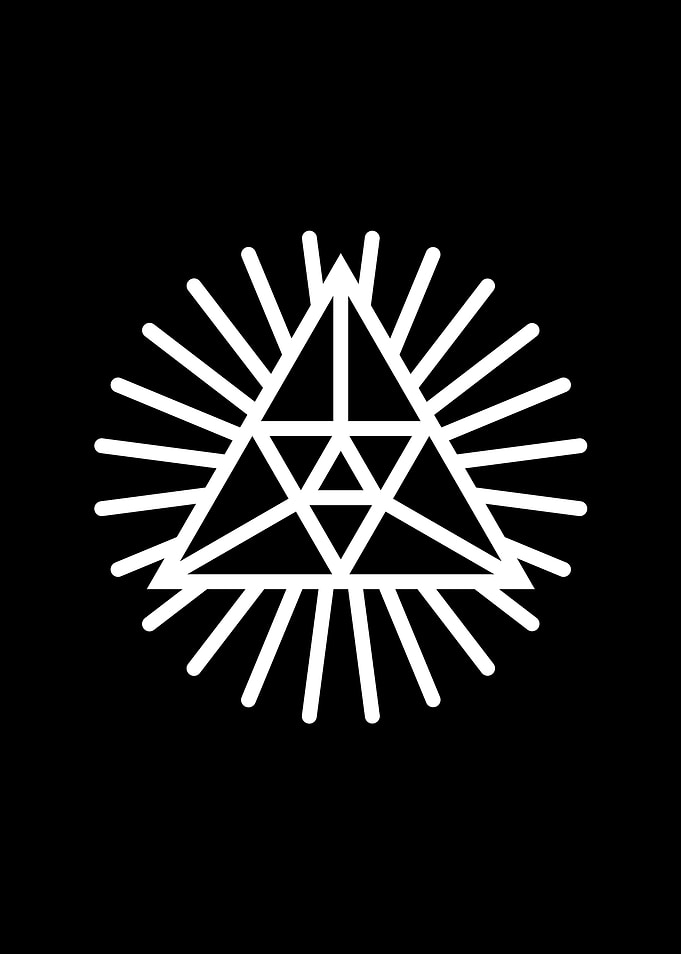 White Glyph Mandala Rune