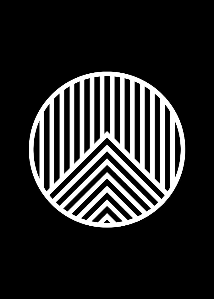 Black Geometric Glyph Rune