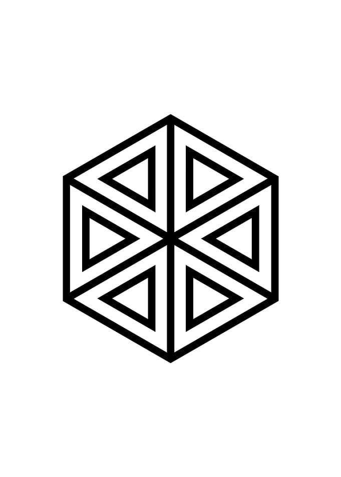 Black Glyph Mandala Rune