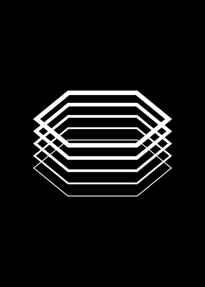 Black Geometric Glyph Rune