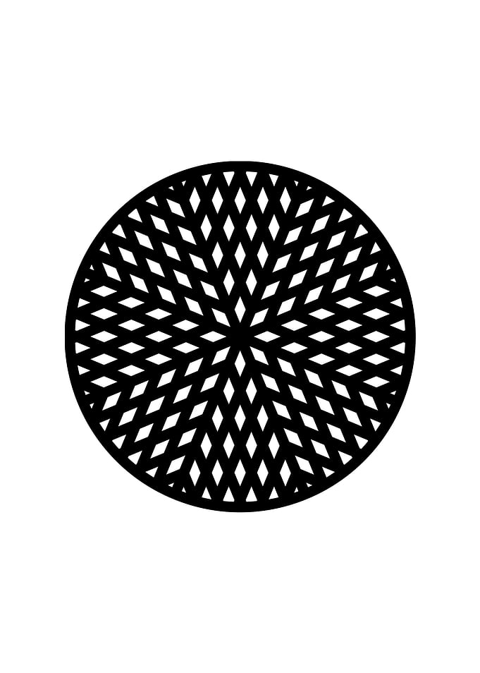Black Glyph Mandala Rune