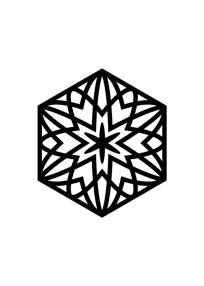 Black Sacred Geometry Rune