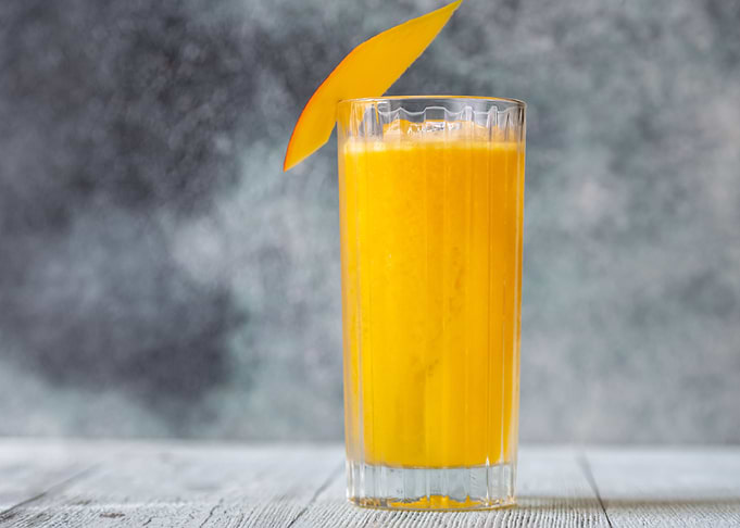 Glass of Mango Rum Cooler