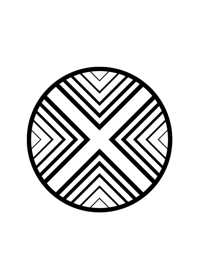 White Glyph Mandala Rune