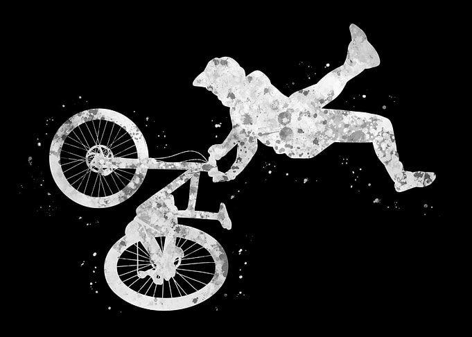 Mountain bike jump