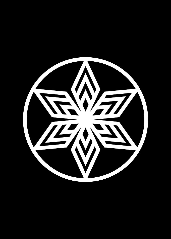 Black Geometric Glyph Rune