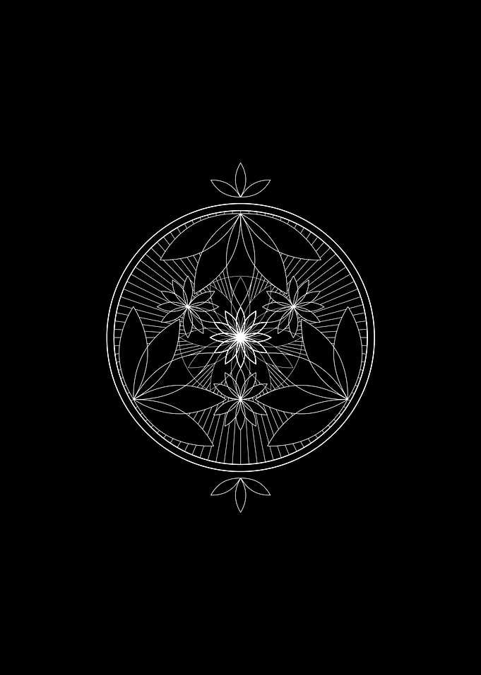 White Sacred Geometry Seal